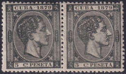 Cuba 1879 Sc 82 Ed 50 Pair MNH** - Cuba (1874-1898)