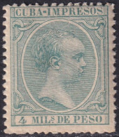 Cuba 1896 Sc P29 Ed 144 Newspaper MNH** Some Gum Crazing - Kuba (1874-1898)