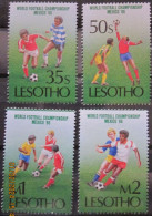 LESOTHO ~ 1986 ~ S.G. NUMBERS 686 - 689, ~ FOOTBALL. ~ MNH #03452 - Lesotho (1966-...)