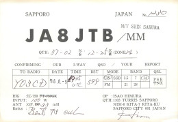 Radio Amateur QSL Post Card Y03CD JA8JTB Japan - Radio Amateur