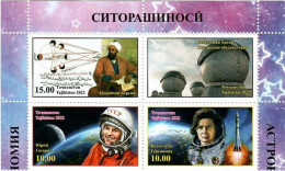 Tajikistan 2022 . Astronomy, Space. 3v. +tab - Tadjikistan