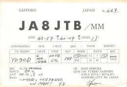 Radio Amateur QSL Post Card Y03CD JA8JTB Japan - Radio Amateur