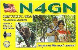 AK 212275 QSL - USA - Kentucky - Jefferson County - Radio Amateur