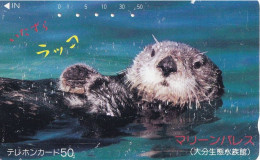 Japan Tamura 50u Old Private 110 - 011 Sea Otter Animal - Japón