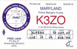 AK 212279 QSL - USA - Maryland - Temple Hills - Radio