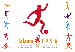 USA 1996, Atlanta Olympic Games / Official Soccer Postcard / J.O. D'Atlanta / Carte Postale Officielle / Football - Olympische Spelen