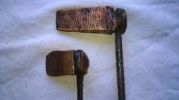 2 Anciens Fers à Souder En Cuivre - Antike Werkzeuge