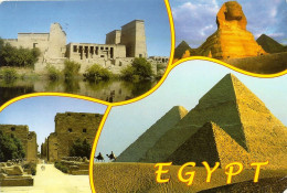 *CPM - EGYPTE - Multivues - Pyramides - Sphinx - Louxor - - Altri & Non Classificati