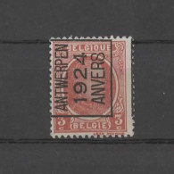 N 97A  Antwerpen 1924 Anvers - Sobreimpresos 1922-31 (Houyoux)