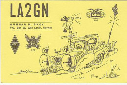 AK 212299 QSL - Norway - Larvik - Radio Amateur