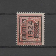 N 98A  Bruxelles 1924 Brussel - Typo Precancels 1922-31 (Houyoux)