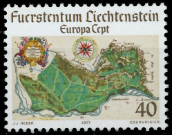 LIECHTENSTEIN 1977 Nr 667 Postfrisch S17750A - Unused Stamps