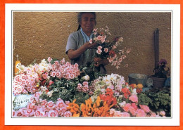 MEXIQUE  Chiconcuac Marchande De Fleurs - Geografia