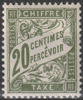 FRANCE Taxe  31 * MVLH Taxe Type Centimes à Percevoir 1893-1935 - 1859-1959 Nuevos