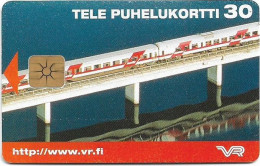 Finland - Sonera (Chip) - D Series - Finnish InterCity Pendolino S 220 - 08.1997, 30Mk, 30.000ex, Used - Finnland