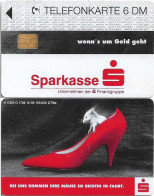 Germany - Sparkasse Shoe (Overpint 'Sparkasse' With Line) - O 1782 - 10.1995, 6DM, Used - O-Series : Series Clientes Excluidos Servicio De Colección