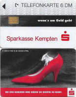 Germany - Sparkasse Shoe (Overpint 'Sparkasse Kempten') - O 1782 - 10.1995, 6DM, Used - O-Series : Séries Client