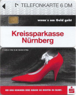 Germany - Sparkasse Shoe (Overpint 'Kreissparkasse Nürnberg') - O 1782 - 10.1995, 6DM, Used - O-Series : Séries Client