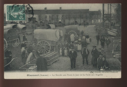 80 - OISEMONT - LE MARCHE AUX PORCS LE JOUR DE LA FOIRE AUX ENGELES - Oisemont