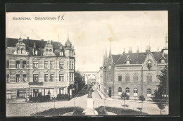 AK Euskirchen, Bahnhofstrasse Mit Denkmal  - Euskirchen