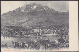 AK Luzern Tolle Gesamtansicht Und Pilatus Schweiz   (12656 - Suède