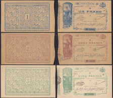 Frankreich - France - 1, 2 + 5 Francs Ville D'AMIENS 1914 RAR (13236 - Andere & Zonder Classificatie