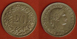 Schweiz - Switzerland 20 Rappen Münze 1921   (570 - Autres & Non Classés