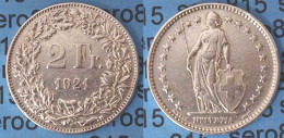 Schweiz - Switzerland - 2 Franken Silber-Münze 1921   (596 - Autres & Non Classés