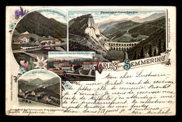 AUTRICHE - SEMMERING - CARTE LITHOGRAPHIQUE GRUSS - Semmering