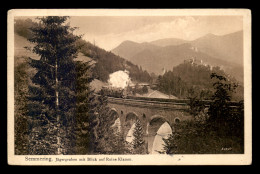 AUTRICHE - SEMMERING - JAGERGRABEN MIT BLICK AUF RUINE KLAMM - Semmering