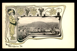 ALLEMAGNE - STUTTGART - UNTERTURHKEIM - CARTE ILLUSTREE - DECOR ART STYLE ART NOUVEAU - Stuttgart