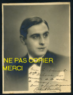 ROBERT DARTHEZ - ACTEUR 1897-1956 - AUTOGRAPHE SUR UNE PHOTOGRAPHIE ORIGINALE - Gehandtekende Foto's