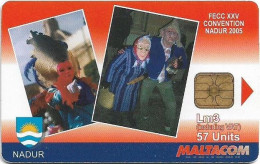 Malta - Maltacom - Nadu Carnival, 05.2005, 3₤, 10.000ex, Used - Malte