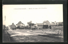 CPA L`Isle-sur-Serein, Entree Du Pays, Cote D`Avallon  - L'Isle Sur Serein