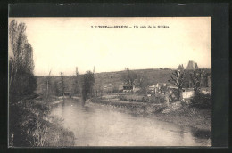 CPA L`Isle-sur-Serein, Un Coin De La Riviere, Blick über Den Fluss Auf Den Kleinen Ort  - L'Isle Sur Serein