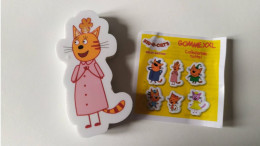 Sor184 Sorpresina Uovo Gomma Collezione Kid E Cats Dolci Gattini Cartone Animato Gomme Rubber - Altri & Non Classificati