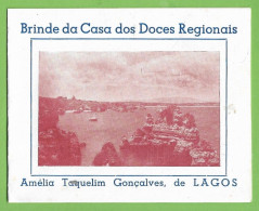 Lagos - Calendário 1953 Brinde Da Casa Dos Doces Regionais Amélia Taquelim Gonçalves. Faro. Portugal. - Publicités