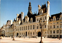 12-4-2024 (1 Z 41) France (posted Within France With Postage Label) Hotel De Ville De Paris (Town Hall - Mairie) - Castelli