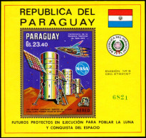 Paraguay 1970 Future Space Projects Souvenir Sheet Unmounted Mint. - Paraguay