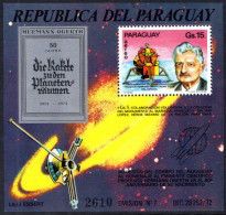 Paraguay 1974 Hermann Oberth's Birthday Souvenir Sheet Unmounted Mint. - Paraguay