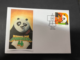 12-4-2024 (1 Z 42) Kung Fu Panda (4) Latest $ 1.50 Stamp Released In Australia On 9-4-2024 - Autres & Non Classés