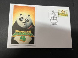 12-4-2024 (1 Z 42) Kung Fu Panda (4) With Bird Stamp (3 Covers) - Bears