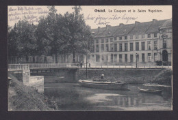 Gant Gent Belgien Ansichtskarte Feldpost Landst. Nürnberg Fluss Brücke Jena - Other & Unclassified
