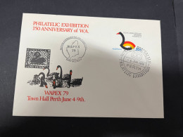 12-4-2024 (1 Z 44) Australia FDC - Western Australia Stamp Show WAPEX 89 Postmark - 1 Cover (1979) - FDC