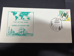 12-4-2024 (1 Z 44) Australia FDC -  Kurnell 18 Jan 1988 (NSW) I Say The Fleet Arrive (1988 Bi-Centennial) - Premiers Jours (FDC)