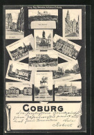 AK Coburg, Verschiedene Sehenswürdigkeiten  - Coburg