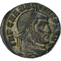 Maxence, Follis, 309-312, Ostia, Bronze, TTB+, RIC:35 - L'Empire Chrétien (307 à 363)