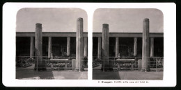 Stereo-Foto NPG, Berlin, Ansicht Pompei, Cortile Nella Casa Dei Vertii  - Stereoscopic