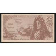 FRANCE - BILLET FACTICE - 50 FRANCS RACINE - A USAGE SCOLAIRE - TB - Fictifs & Spécimens