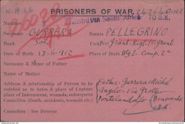 Bo95 Franchigia Militare Prigioniero Di Guerra Sudafrica Pontelandolfo Benevento - Portofreiheit